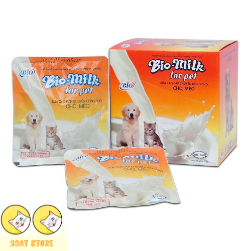 Sữa cho chó mèo Bio Milk 100g Sữa bột dinh dưỡng cho thú cưng