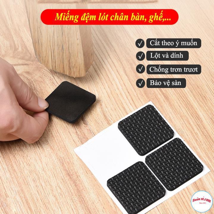 Miếng Đệm Dán Chân Bàn Ghế Nội Thất Chống Trơn Trượt Nhỏ Gọn 00790