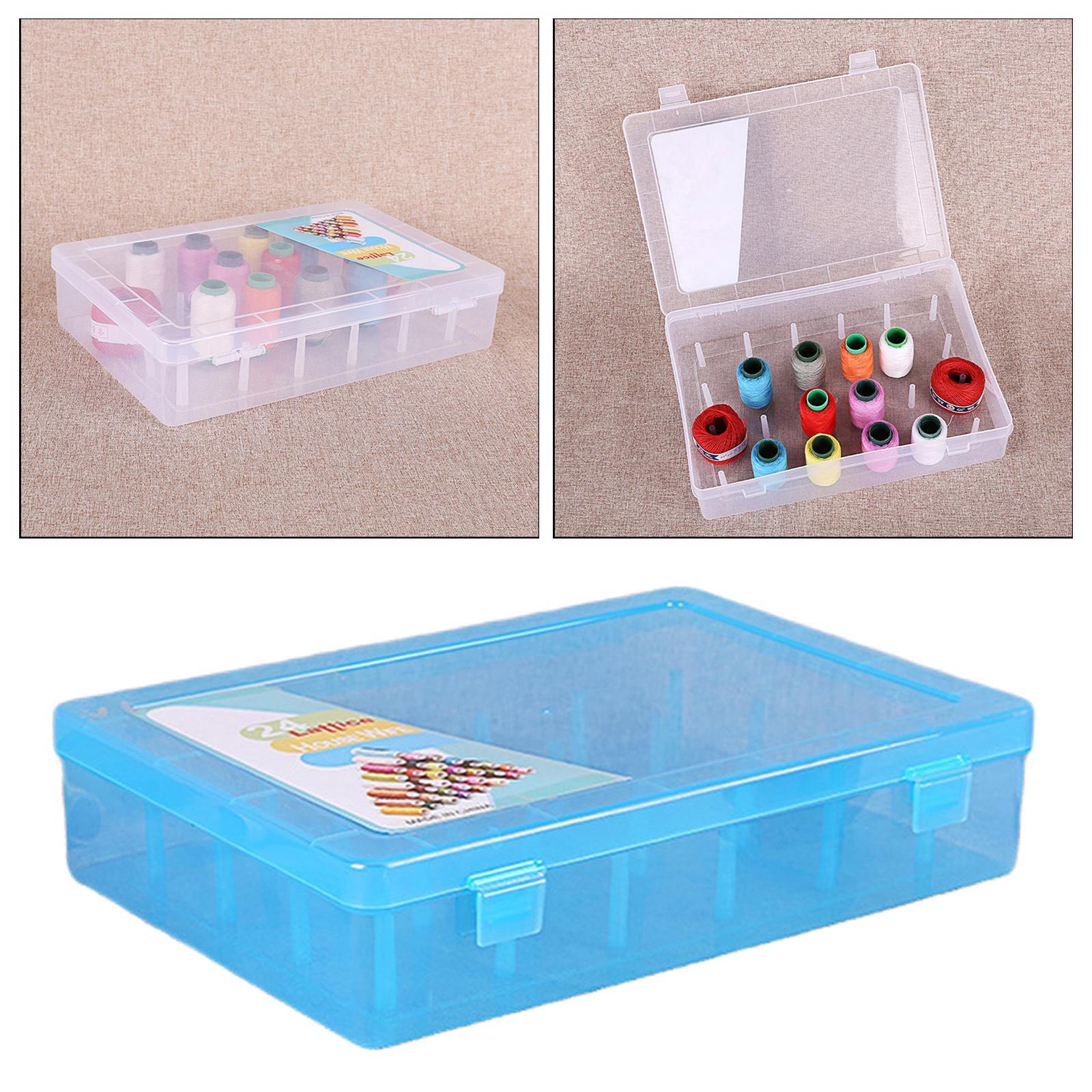 2 Pieces Sewing Thread Storage Box Organizer