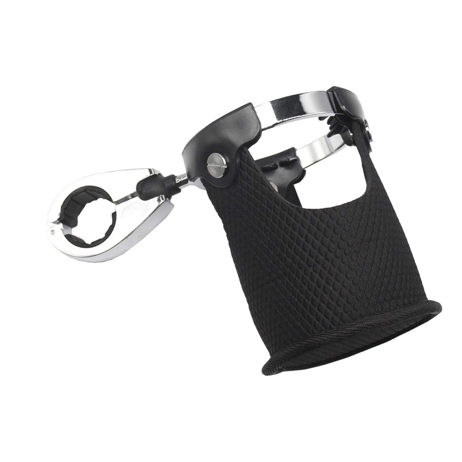 Universal Motorcycle Cup Holder Handlebar Mount Adjustable Metal Rack Drink Water Bottle Holder for Boat Armrest Bike Canoe