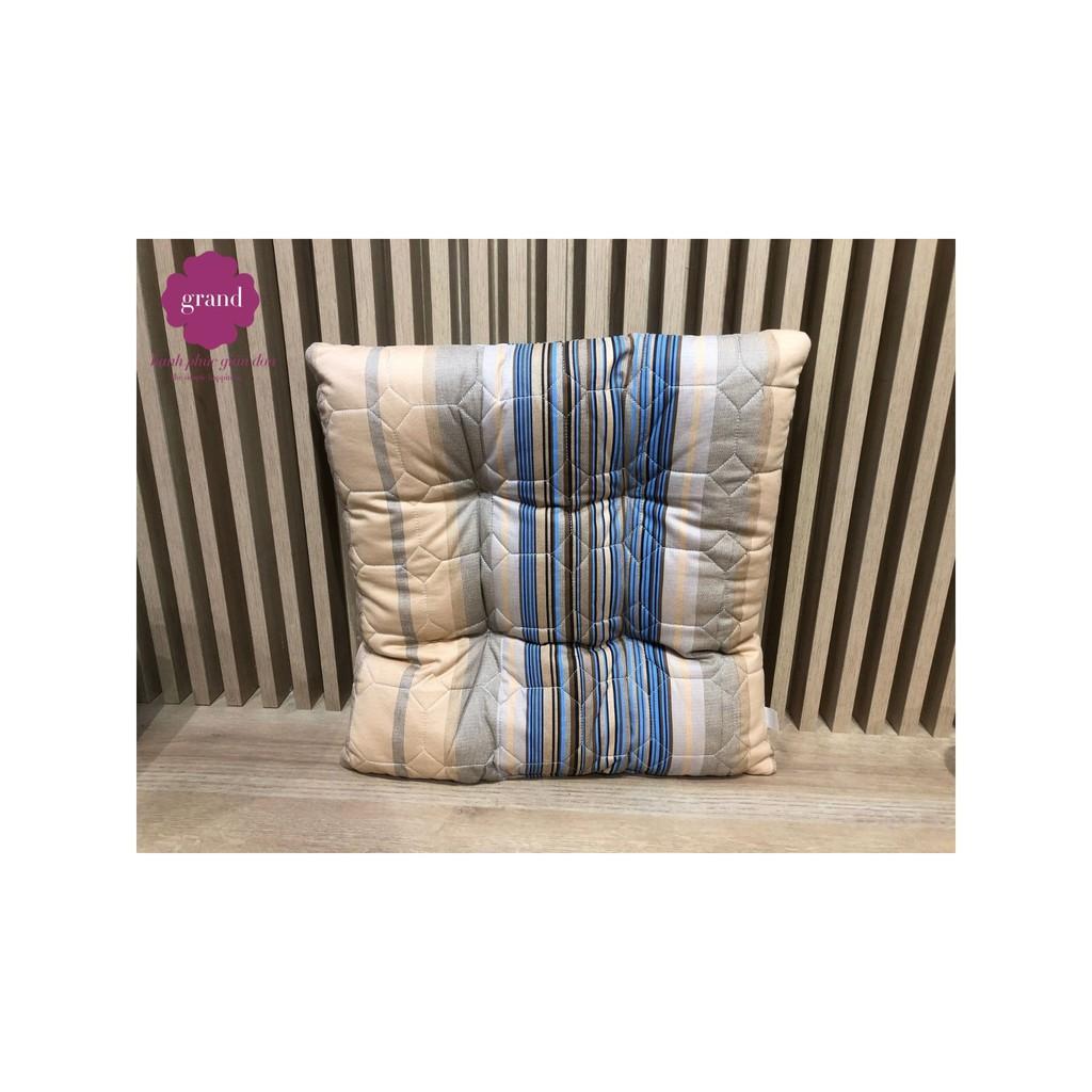 Đệm lót ngồi bệt hình vuông, ghế size lớn 45 *45cm dày 7 cm, chất liệu vải Cotton nhiều mầu