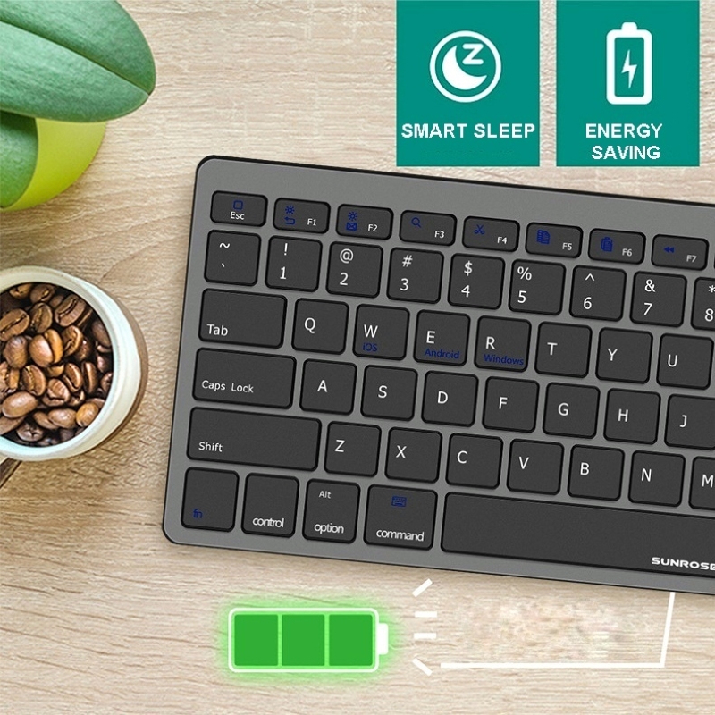 Bàn Phím mini không dây Bluetooth BK300 siêu mỏng