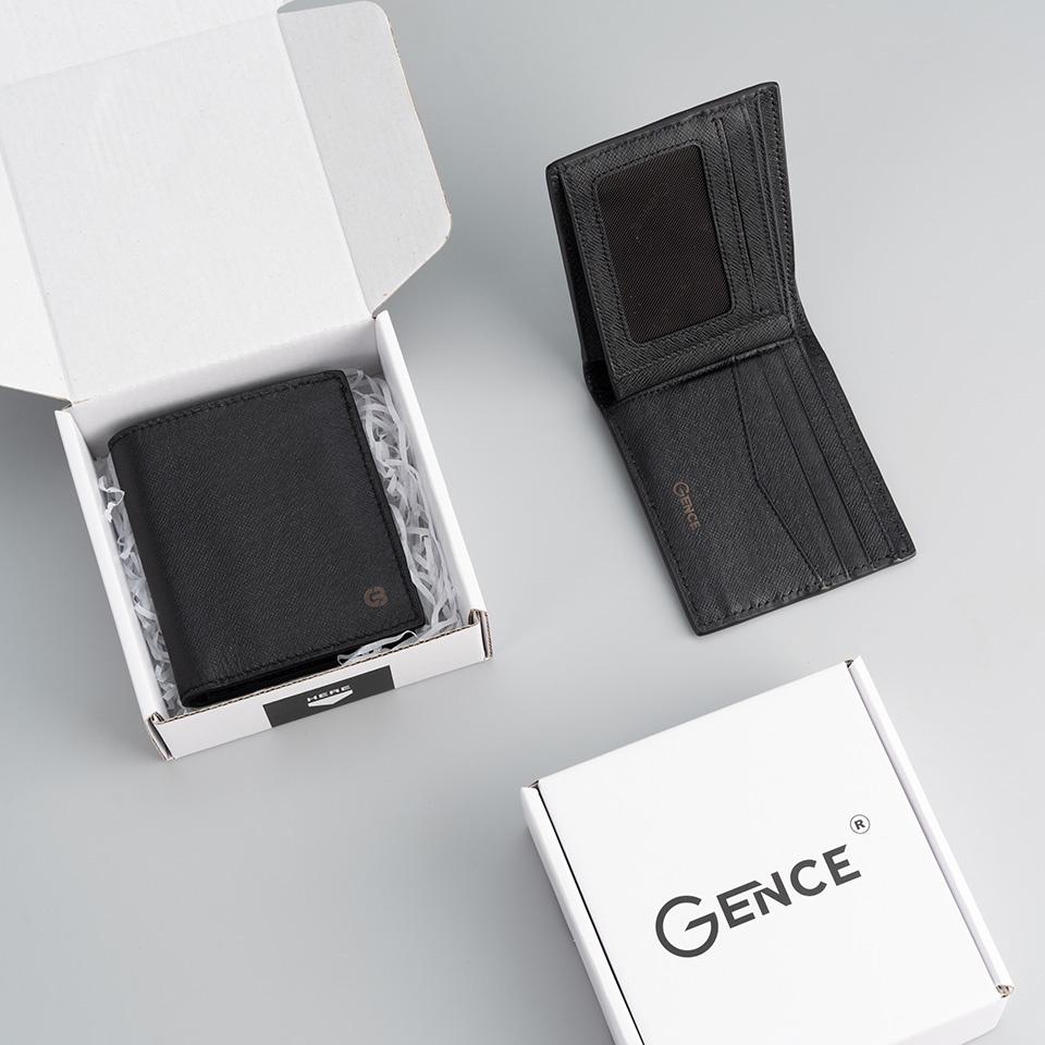 Hộp Đựng Ví Da Bóp Nam Thắt Lưng GENCE HQ03 Hộp Gấp Chất Liệu Bìa Carton Cứng Cáp