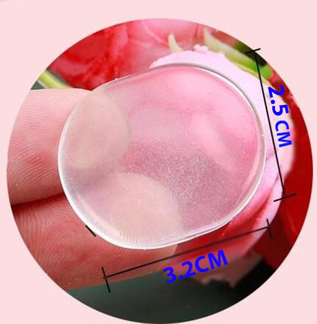 Combo 1 cặp lót giày cao gót silicon và 6 miếng lót silicon oval đệm êm chân chống trầy da do ma sát với giày chất liệu cứng Pk48 & PK49