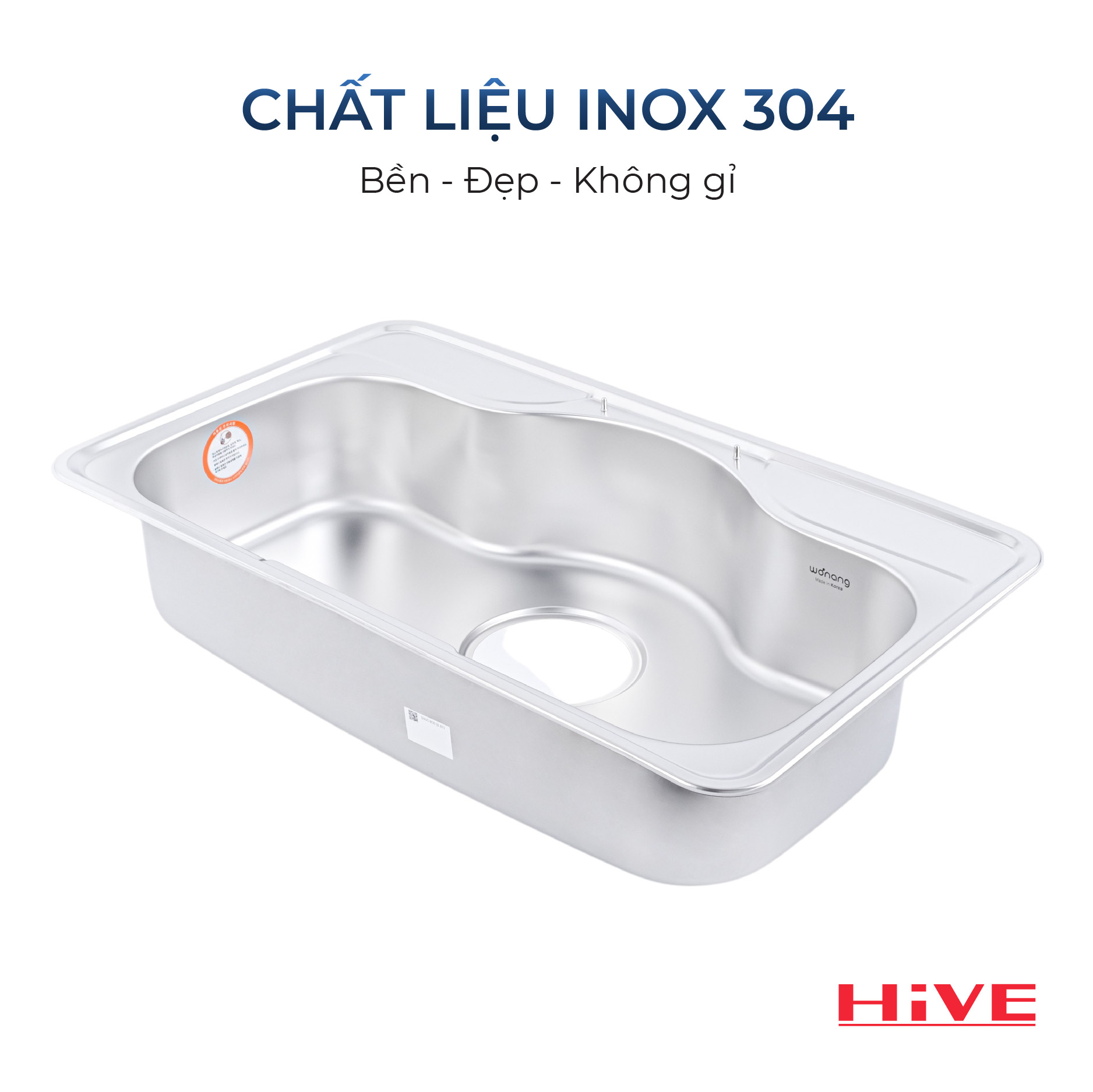 KỆ BỒN RỬA CHÉN INOX DJVW-001