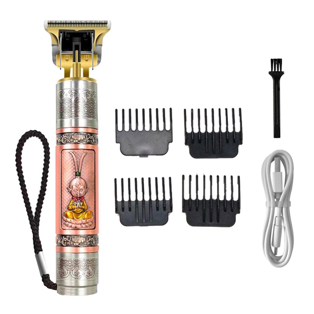Electric Trimmer Boys Men's Hair Cutting Clipper USB Charging Gown Kit