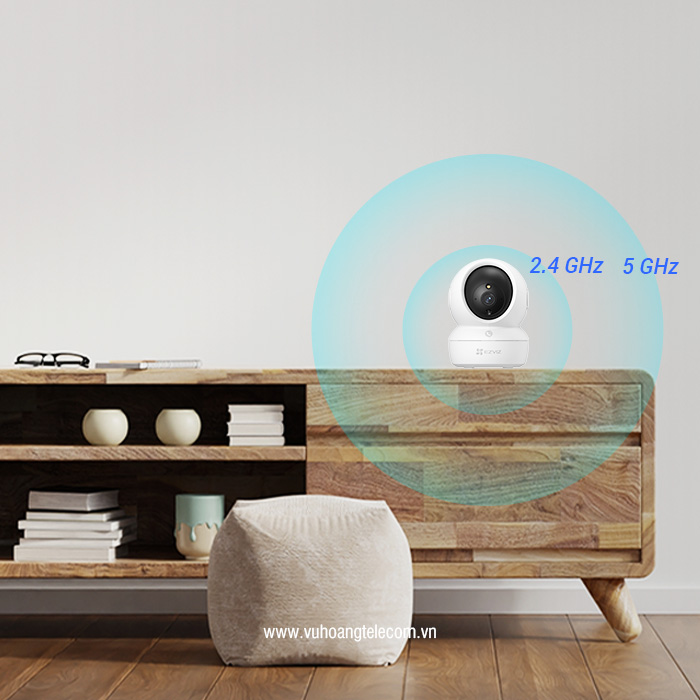 Camera WiFi Ezviz H6C PRO 2K+4MP (2560 × 1440) [Chưa có thẻ nhớ] Đàm thoại 2 chiều Quan sát ngày đêm Xoay 360° - Hàng chính hãng Anh Ngọc phân phối
