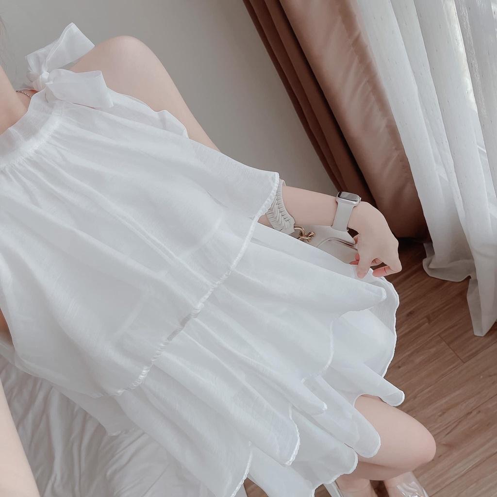 Sét đồ bộ nữ áo chéo lụa họa tiết cổ yếm xếp tầng phồi quần tapda tôn dáng trẻ trung sang trọng thanh lịch Hàn Quốc