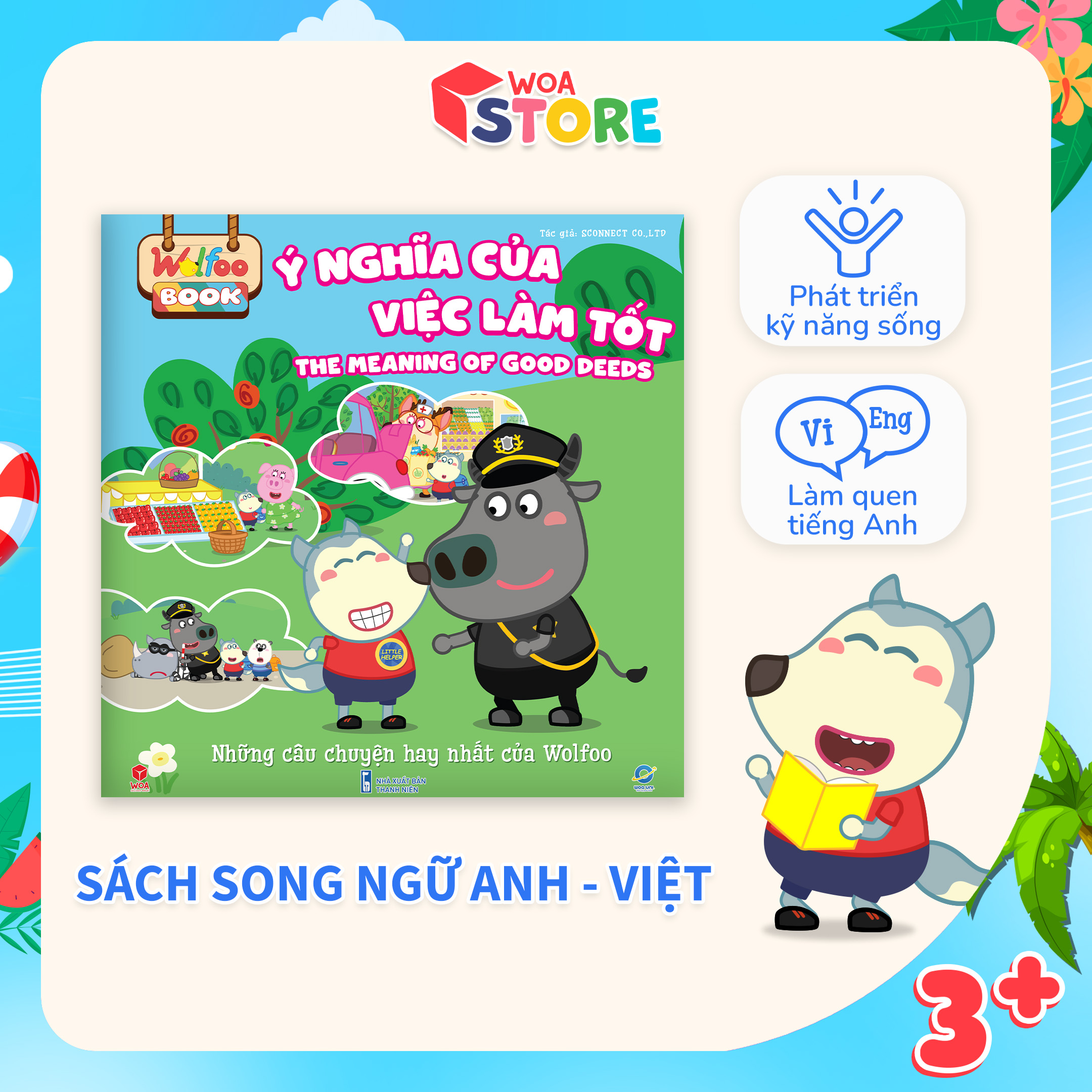 Sách Wolfoo Song ngữ - Ý Nghĩa Của Việc Làm Tốt