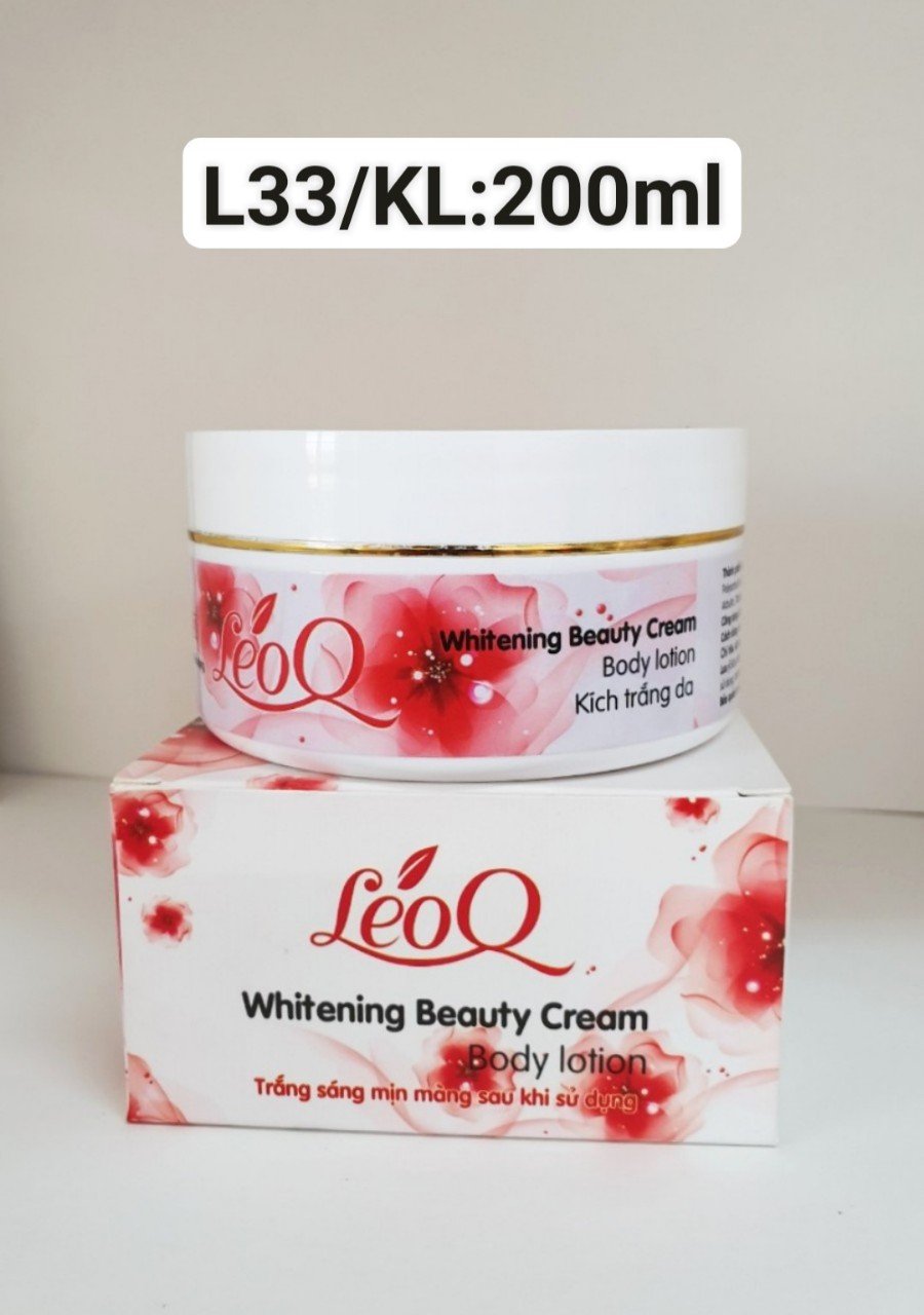 LEOQ BODY WHITENING BEAUTY CEAM HƯƠNG HOA 200ML