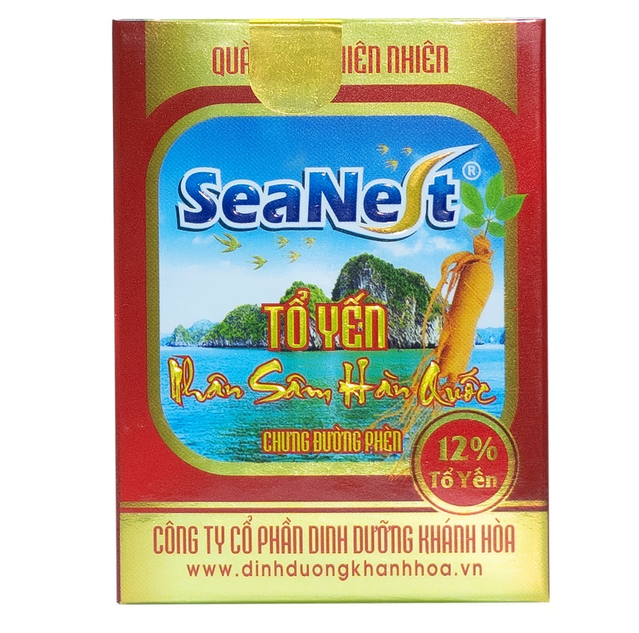 Tổ Yến 12% Chưng Đường Phèn Nhân Sâm Hàn Quốc Seanest Khánh Hòa Nutrition – Lọ 70ml