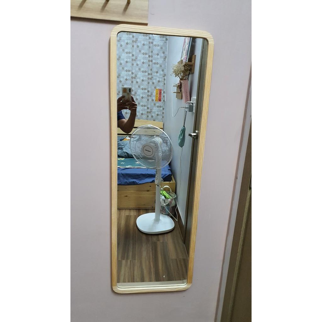 Gương soi toàn thân nịnh dáng khung gỗ kích thước 40x120cm