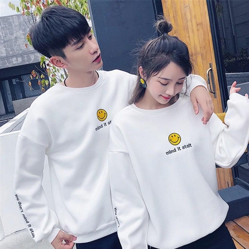 Áo nỉ thu đông cặp đôi nam nữ in hình dễ thương - Áo quà tặng valentine