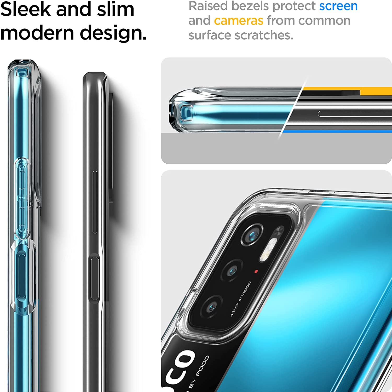 Ốp lưng silicon dẻo trong suốt mỏng 0.6mm cho Redmi Note 10 5G / Note 10T 5G / Poco M3 Pro hiệu Ultra Thin độ trong tuyệt đối chống trầy xước - Hàng nhập khẩu