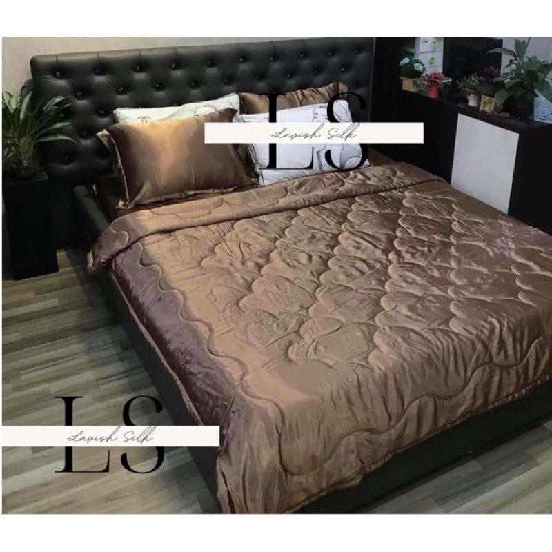 Chăn Lẻ Phi Lụa Chần Bông 1m8 x 2m hoặc 2m2 x 2m hàng loại 1 mát lạnh không nối vải Lavish Silk