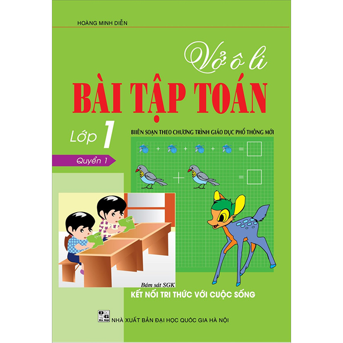 Vở Ô Li Bài Tập Toán 1 - Quyển 1 - Trình Bày Trên Giấy Ô Li