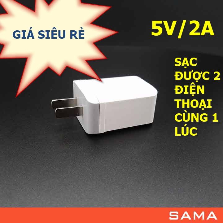 Củ Sạc Nhanh 2 Công 5V 2A