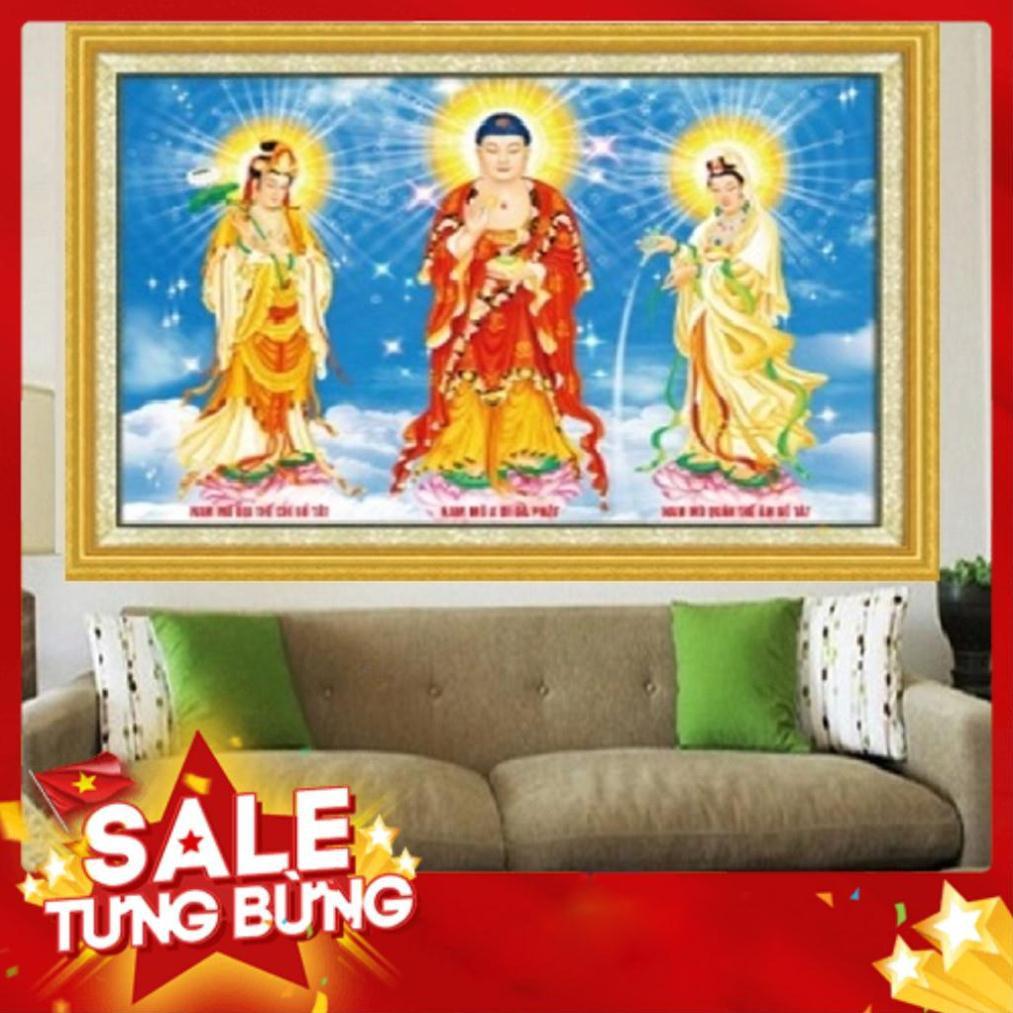 KT 109*76CM TRANH THÊU CHỮ THẬP TAM THẾ PHẬT KT 109*76CM TRANH CHƯA THÊU LAVENDER LV3269