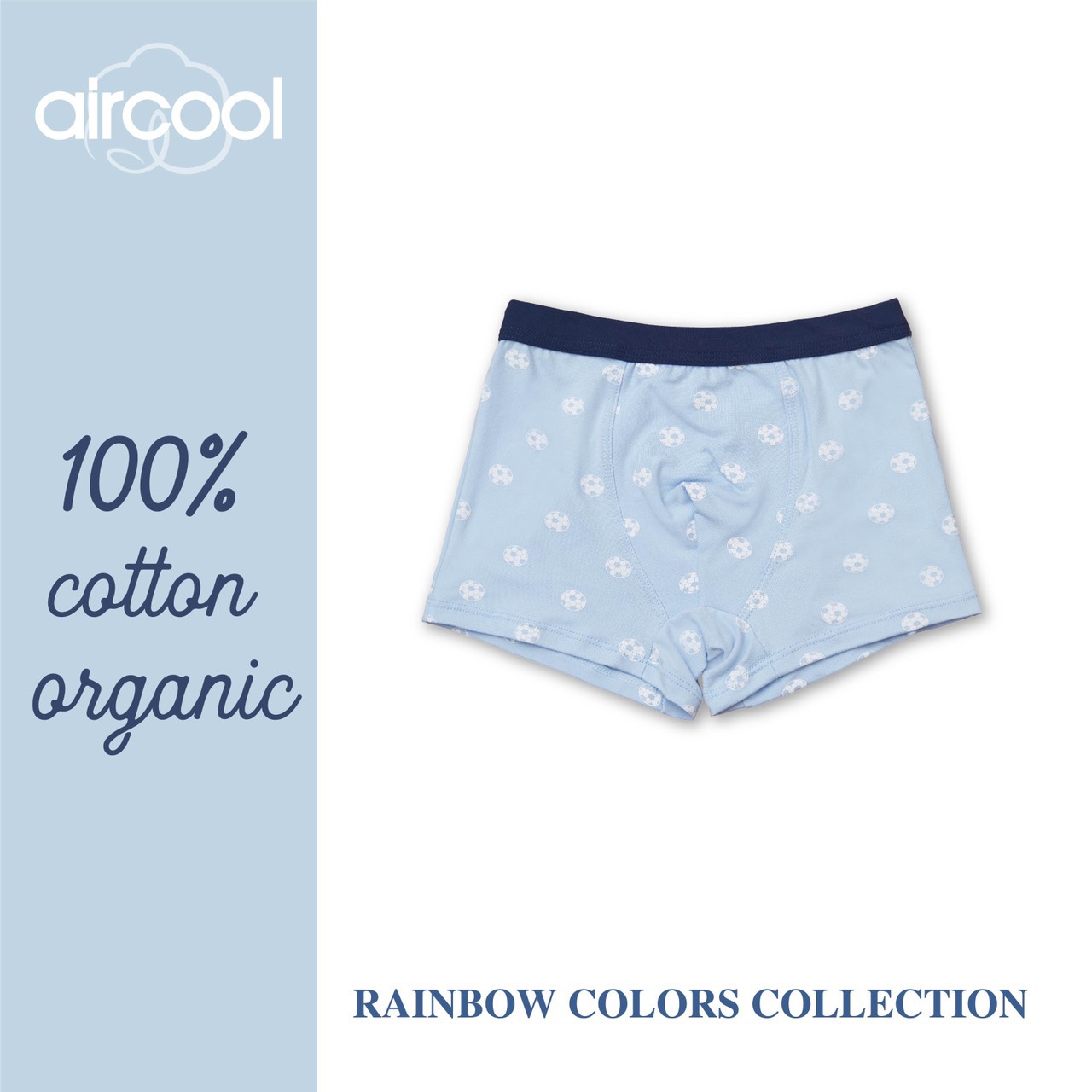 Set 3 quần chip đùi cho bé trai chất liệu cotton organic 100% cao cấp Aircool