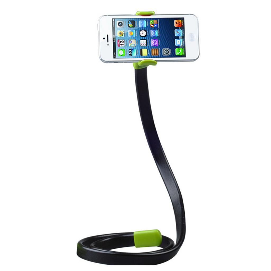 Adjustable 360 Bed Desk Stand Holder Mount for Tablet Phone within 6" Black