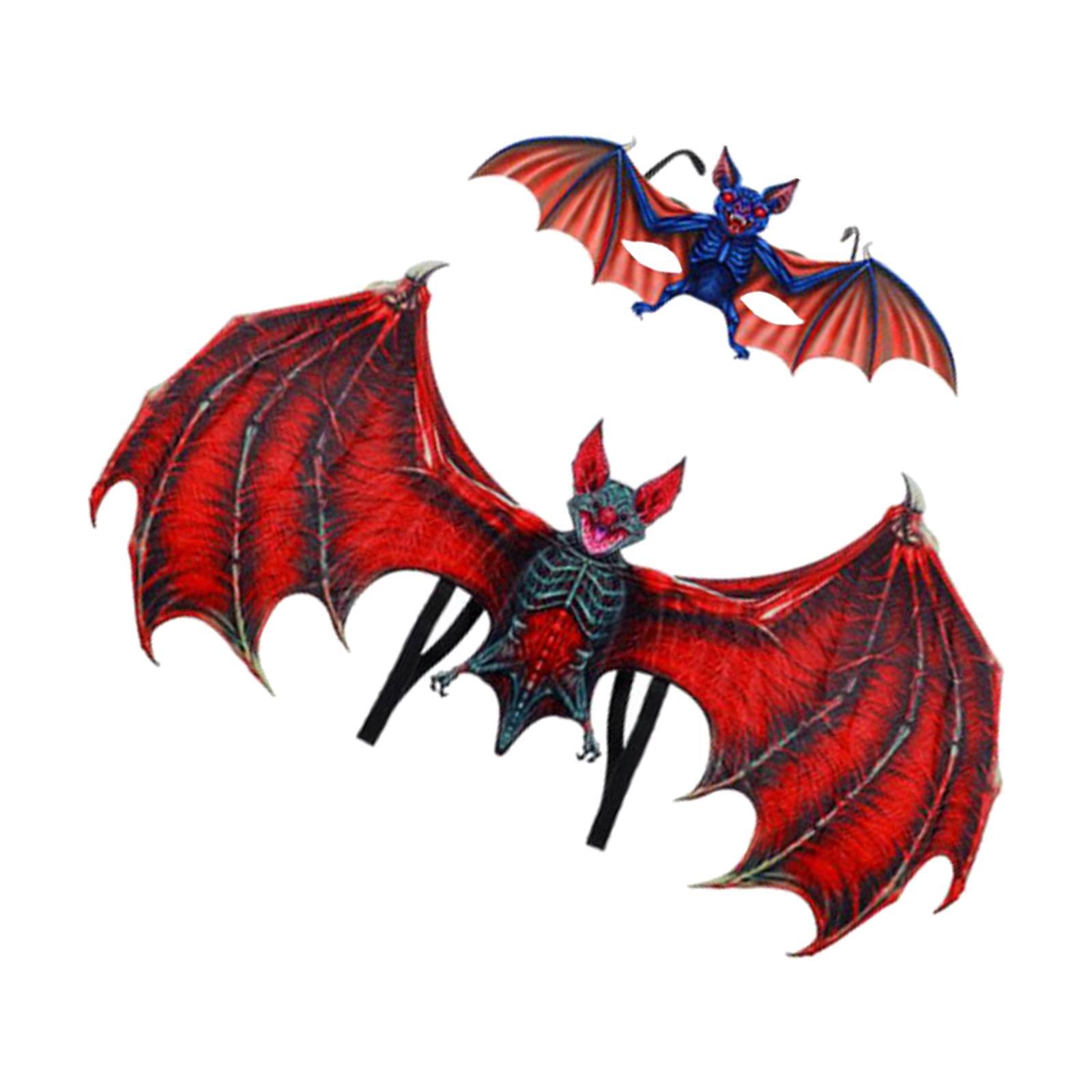 Halloween  Wing Stage Performance Props for Masquerade Cosplay Party Red
