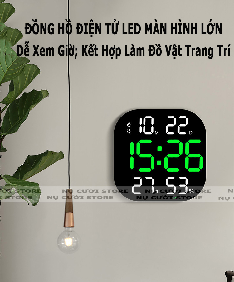 Đồng Hồ Treo Tường Điện Tử; Đồng Hồ Led Decor Để Bàn; Đồng Hồ Báo Thức Thông Minh; Đồng Hồ Lịch Vạn Niên; Đồng Hồ Nhiệt Độ