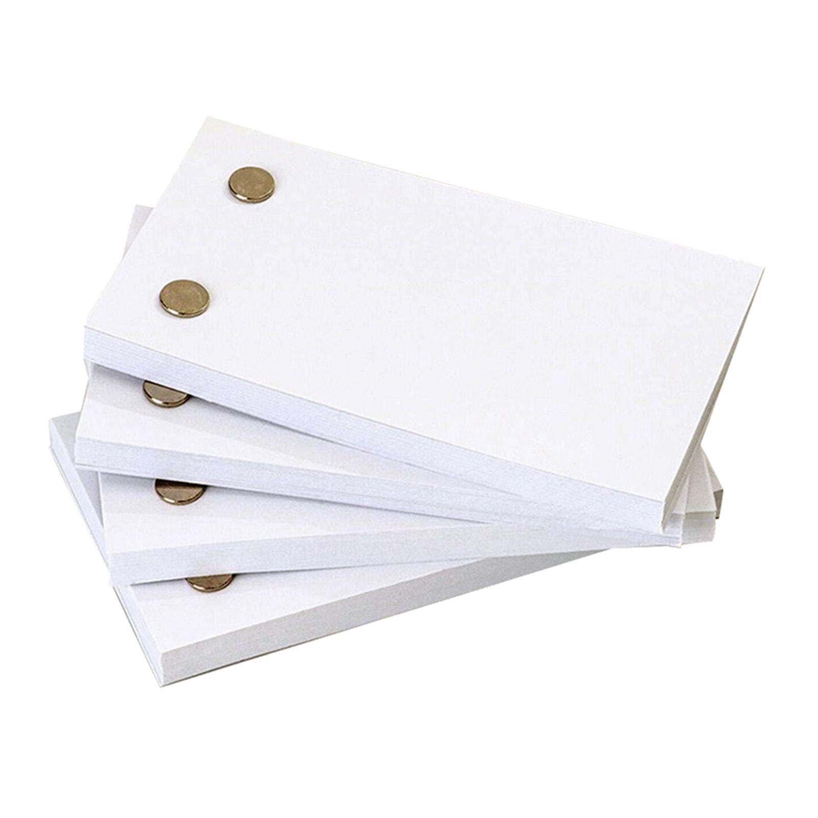 Blank  Paper with Holes Pages Flipbook Animation Paper