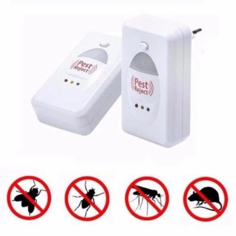 Máy Đuổi Chuột, Muỗi, Côn Trùng PEST REJECT Bằng Sóng Siêu Âm Không Sát Sinh