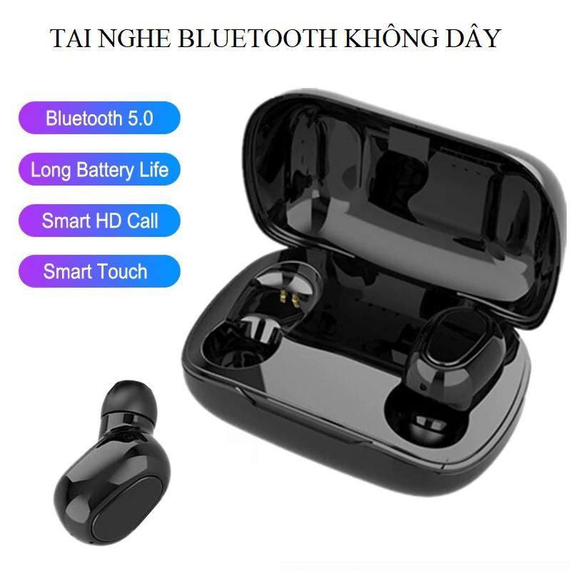 Tai nghe thông minh-Kết nối bluetooth-Cảm biến vân tay-Kháng nước- Âm thanh hay cho samsung iphone ...- Mã số L21