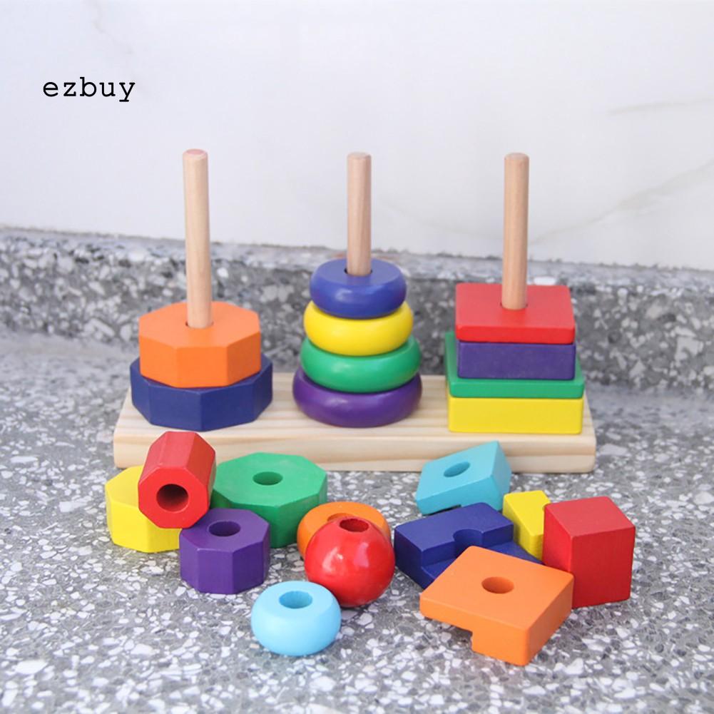 Bộ Đồ Chơi Hình Học Bằng Gỗ Cho Bé