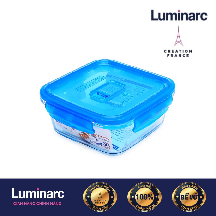 Hộp Thuỷ Tinh Luminarc Pure Active Vuông 1.22L - LUHOL1959