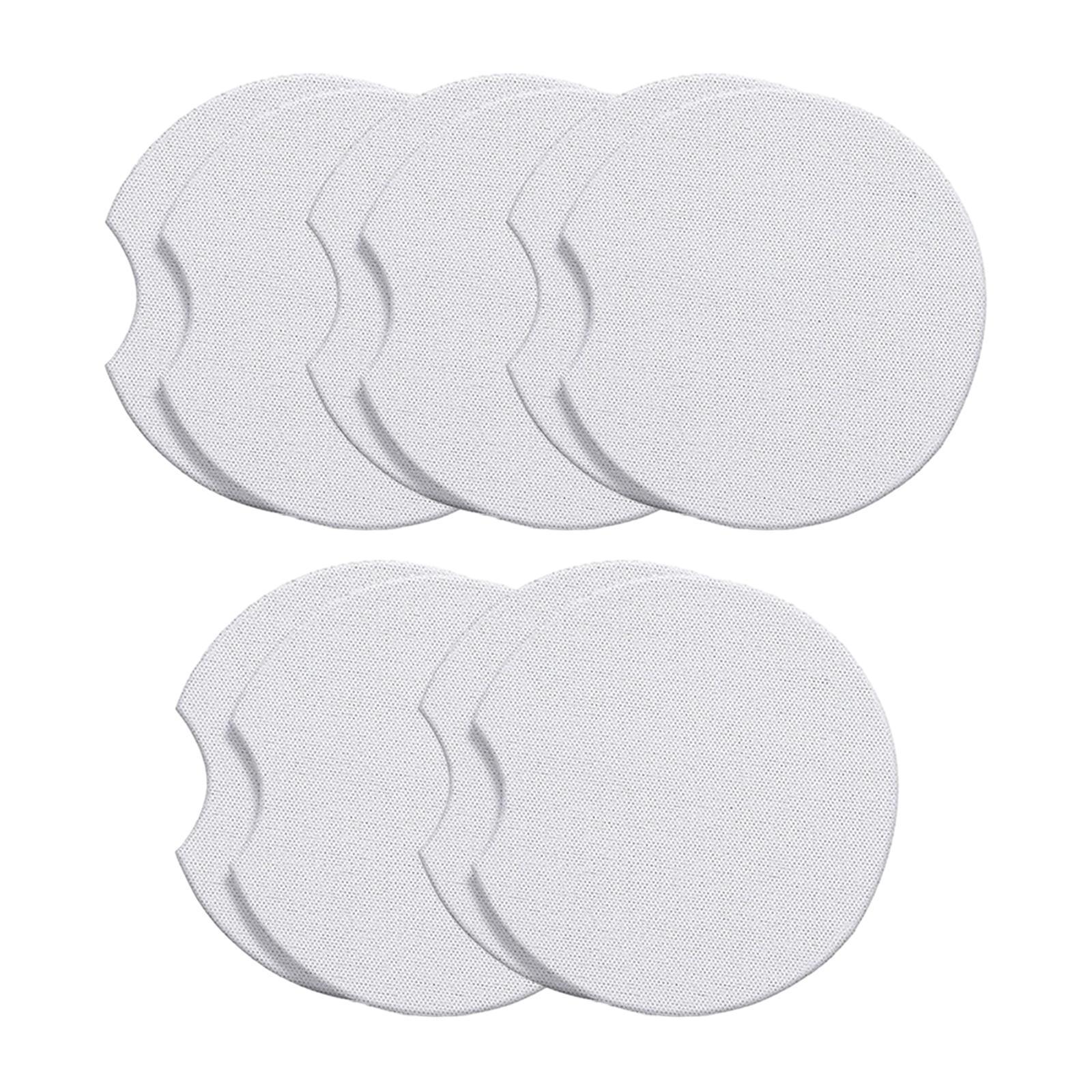 10Pcs Sublimation Blank Coasters Cup Mat Circle Neoprene Heat Transfer Coasters Blank Coasters for for Painting Project Supplies