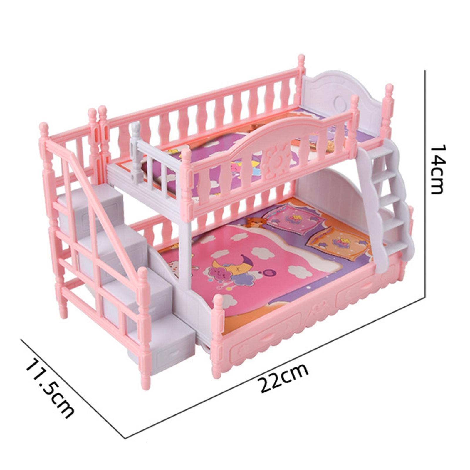 Doll House Furniture Simulation DIY Scene Decor Doll Bed for Boys Girls Kids