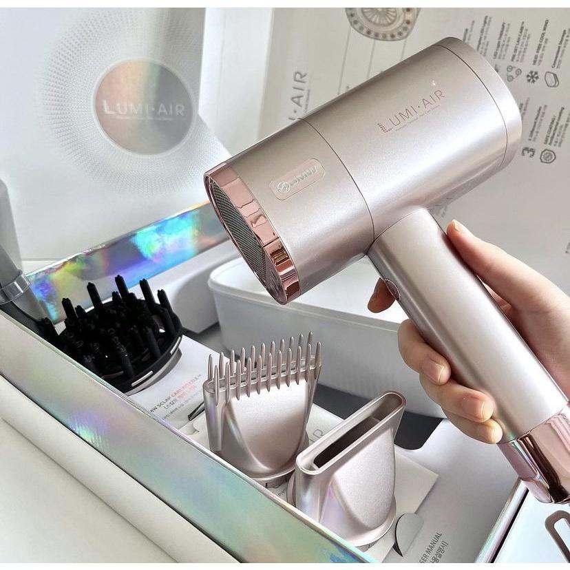 Máy Sấy Tóc JMW LUMI AIR, 3 Đầu Sấy Giúp Tạo Kiểu Nhanh Chóng, Bảo Vệ Tóc Khỏi Xơ Rối, Gãy Rụng, Nội Địa Hàn, BH 12Tháng
