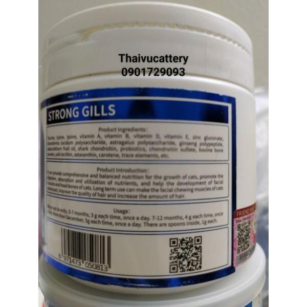 Bột Tăng Nọng Cằm & Phom Mặt Bánh Bao Cho Mèo 200g