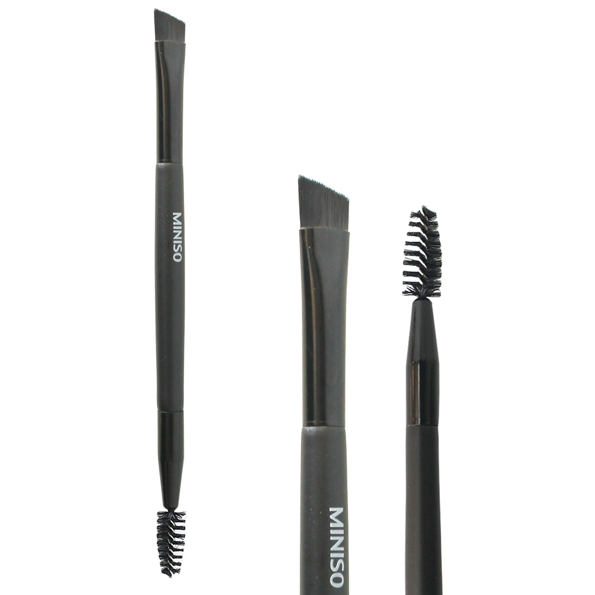 Cọ kẻ lông mày 2 đầu Nhật Bản chuyên nghiệp MINISO DUAL END EYEBROW BRUSH tạo dáng lông mày cong và sắc nét chính hãng - MNS095