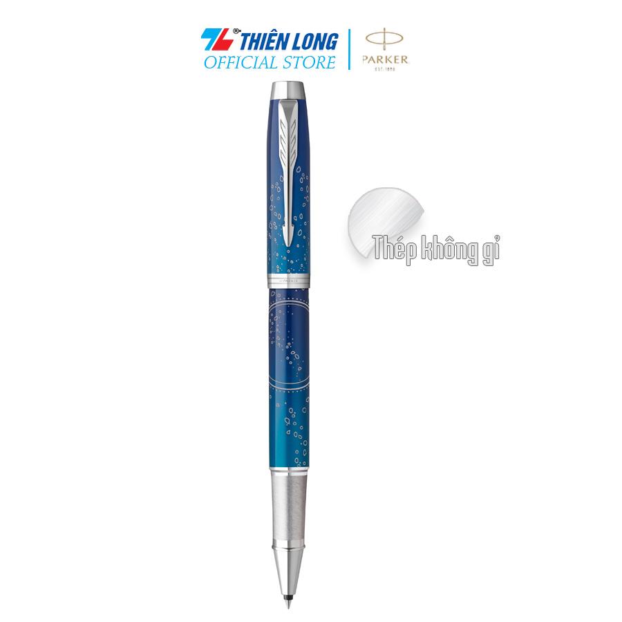 Bút lông bi Parker IM Special Editon Submerge Blue - Thép không gỉ - Ngòi 0.7mm - 2152993Z