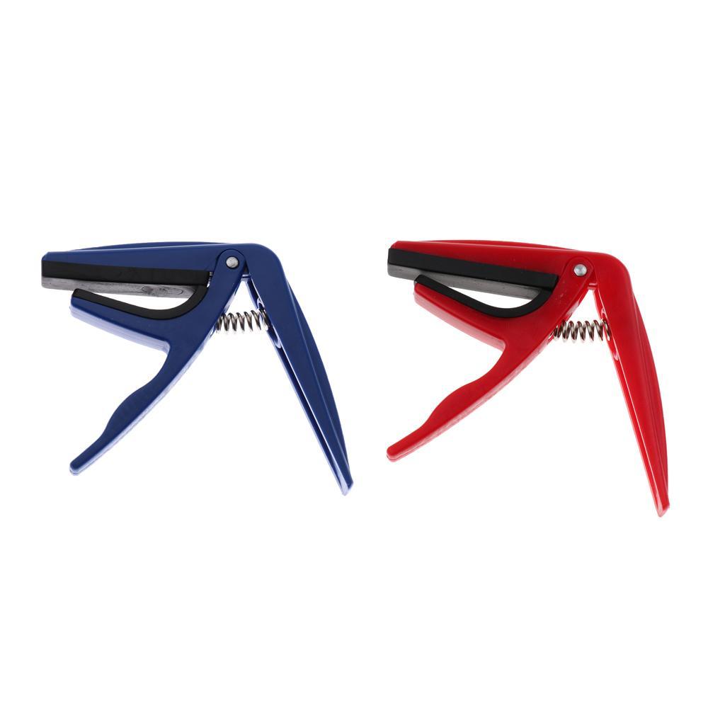 Ukulele Capo   Quick Change Key Clamp Musical Instrument Parts Red