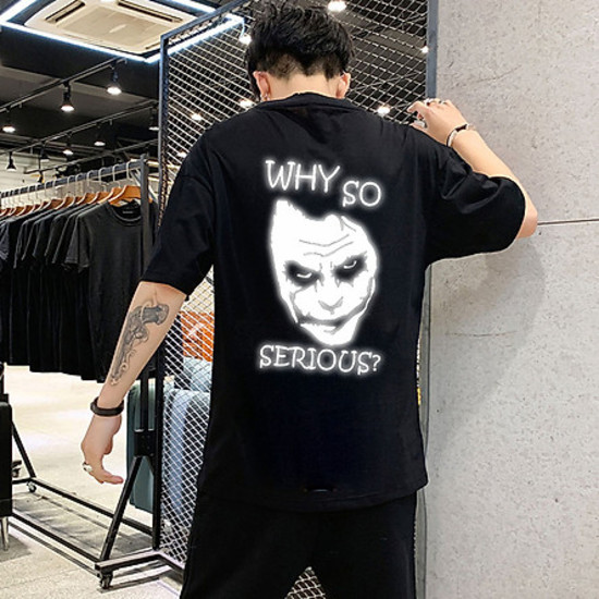 Áo Thun Nam_ Nữ Phản Quang In hình JOKER , áo chất, đi đêm, đi phượt bao ngầu, nhìn đã mắt