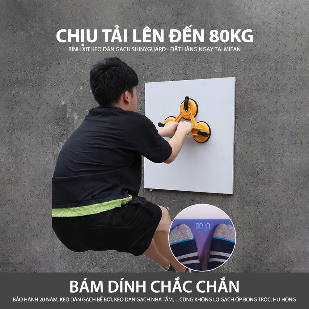 Bình Xịt Keo Dán Gạch Men Shiny Guard Cao Cấp 400g TAIKOMI- Dính Siêu Chắc, Chịu Tải 80kg - Dán Gạch Tường, Sàn