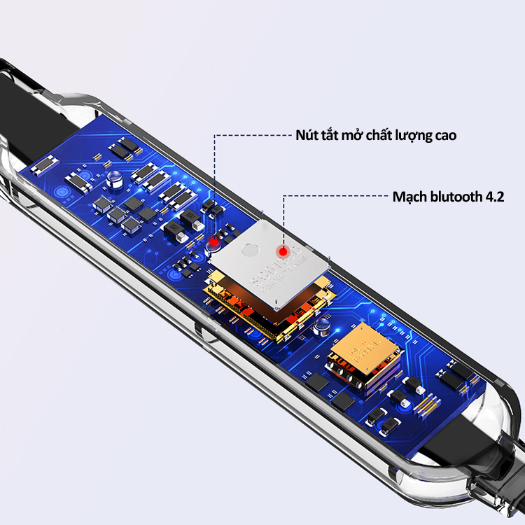 Tai nghe bluetooth thể thao hai đầu nam châm, âm thanh siêu Bass, cực chất  chính hãng ILEPO F1