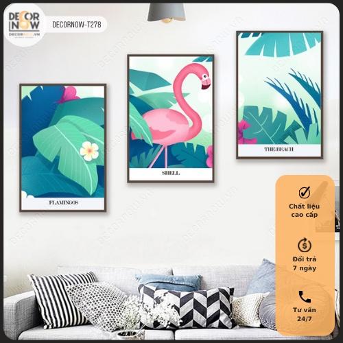 Tranh Treo Tường CANVAS Phòng Khách, Phòng Ngủ DECORNOW, 3 Bức Trang Trí, Decor Đẹp Nhất 2022 DCN-06