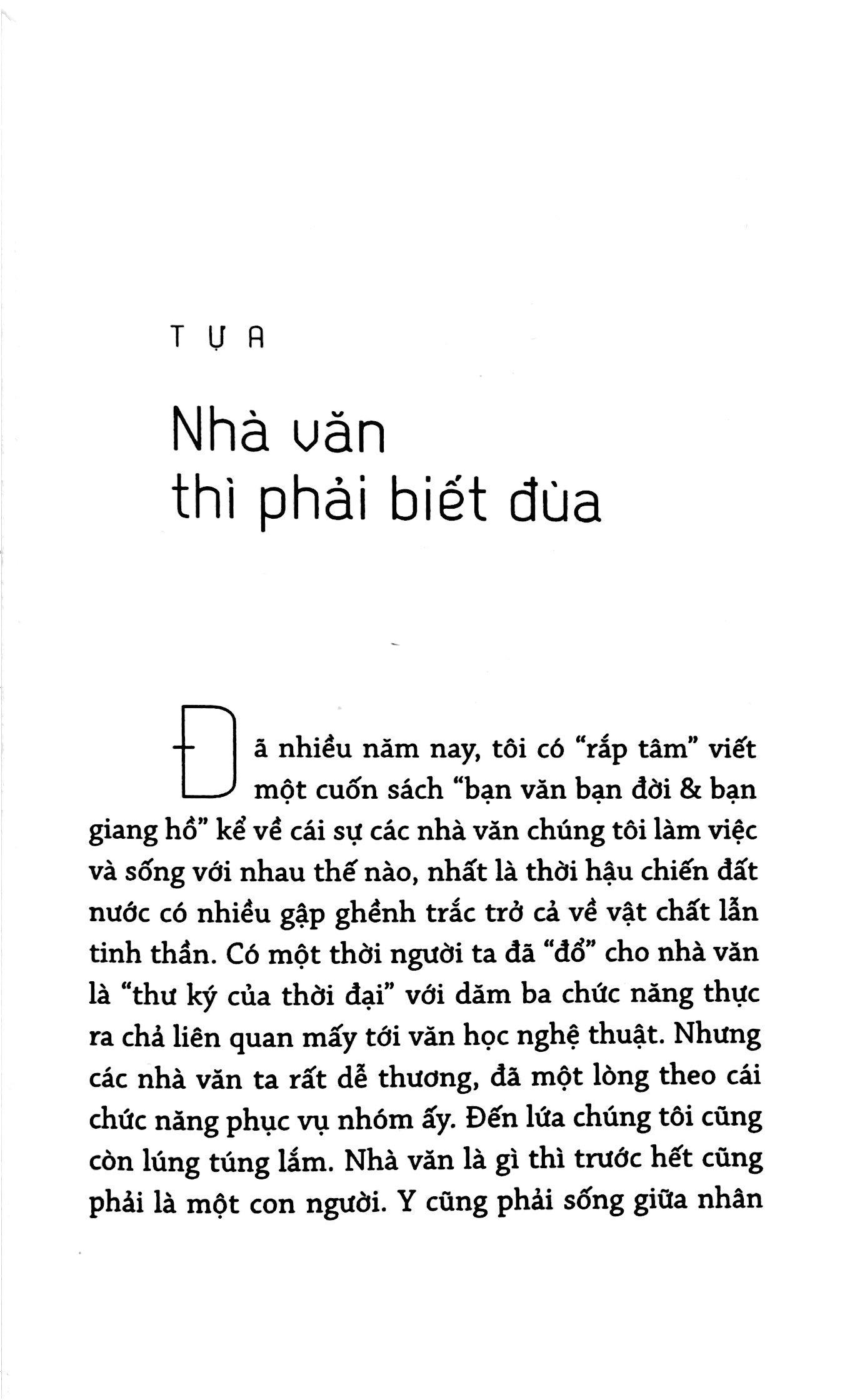 Nhà VănThì Phải Biết Đùa