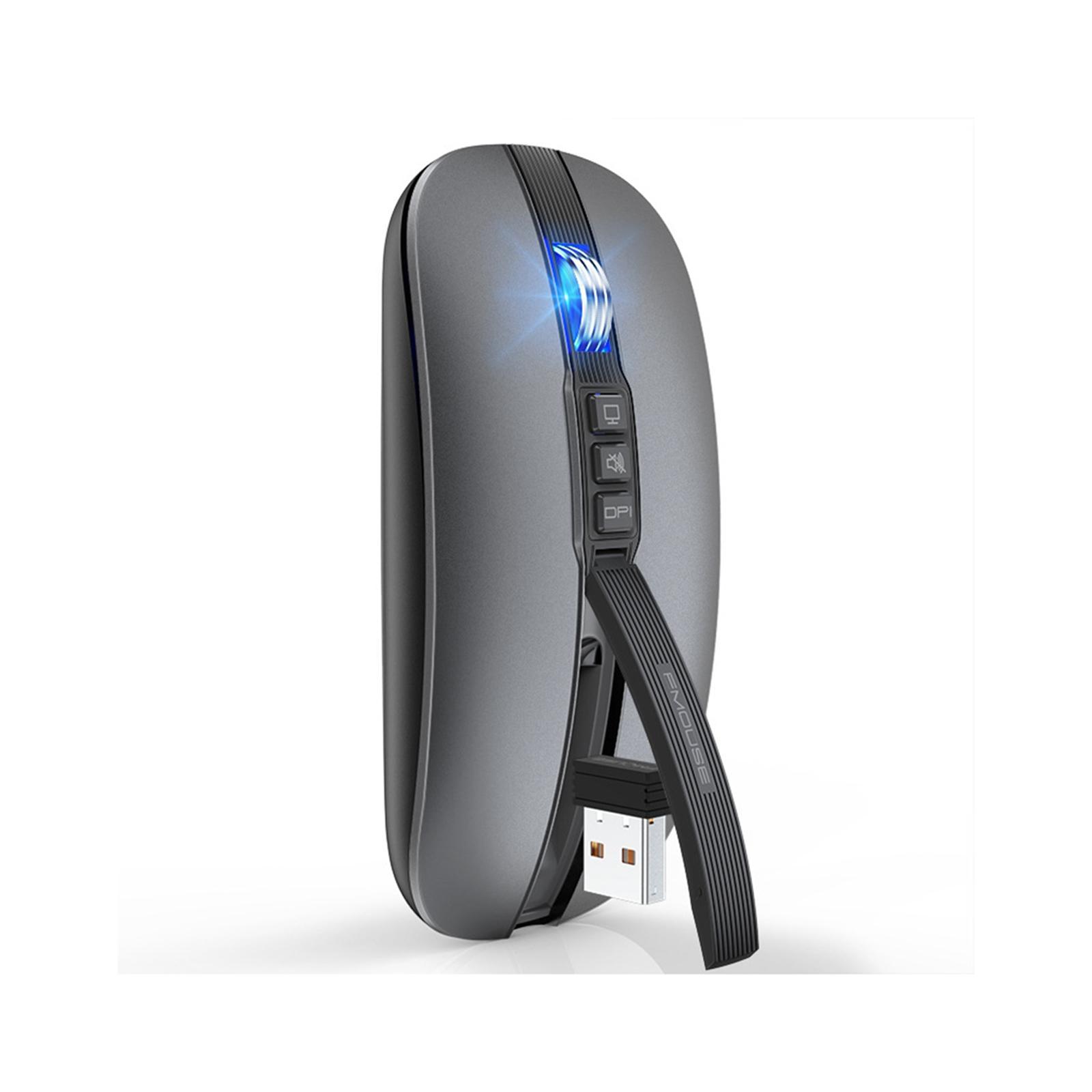 Mini Mouse Quiet Rechargeable Ergonomic DPI Button for PC Laptop Tablet