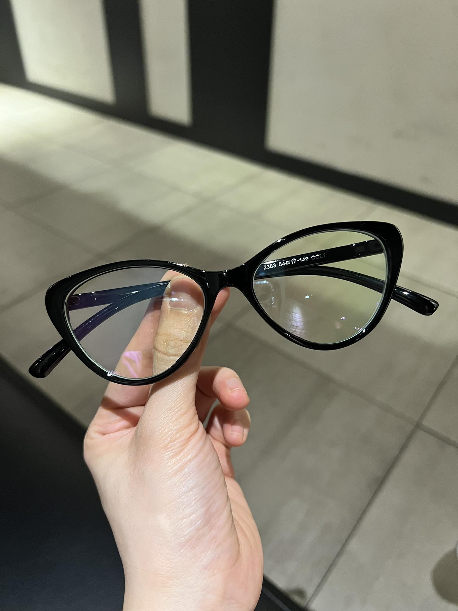 Kính Mắt mèo gọng nhựa dẻo nhẹ (ĐEN)