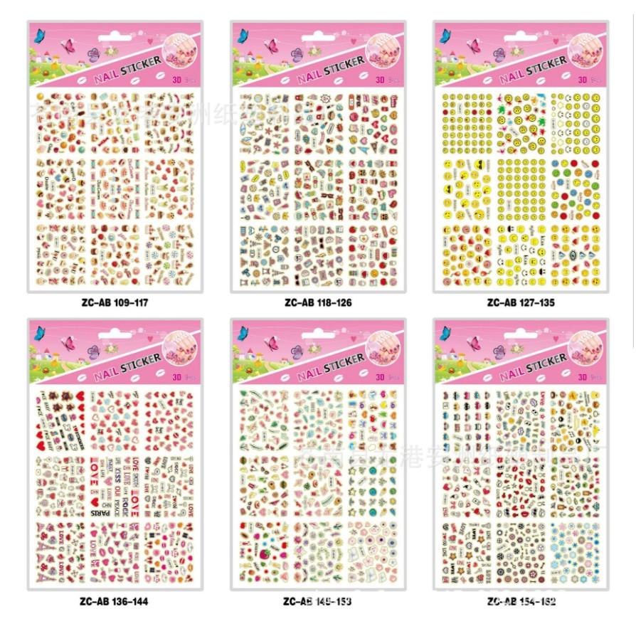 Nail sticker - miếng dán móng tay 3D - Siêu nhiều, siêu rẻ