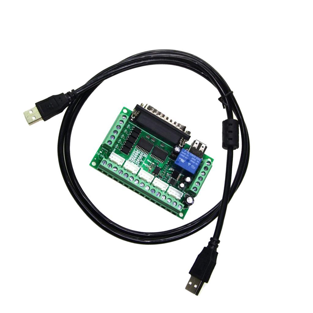 5 Axis Stepper Motor Driver Controller CNC Interface Breakout Board