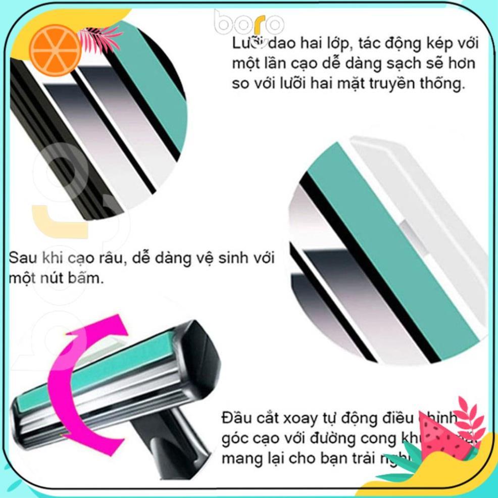 Bộ Dao Cạo Râu 36 Lưỡi Kép Tặng Kèm Kem Cạo Râu