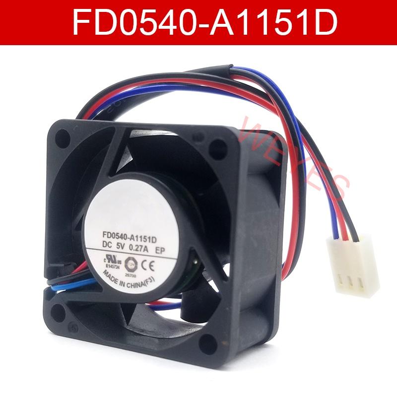 Mới Quạt tản nhiệt vuông 3 dây cho máy chủ ARX FD0540-A1151D DC 5V 0.27A 40x40x20mm