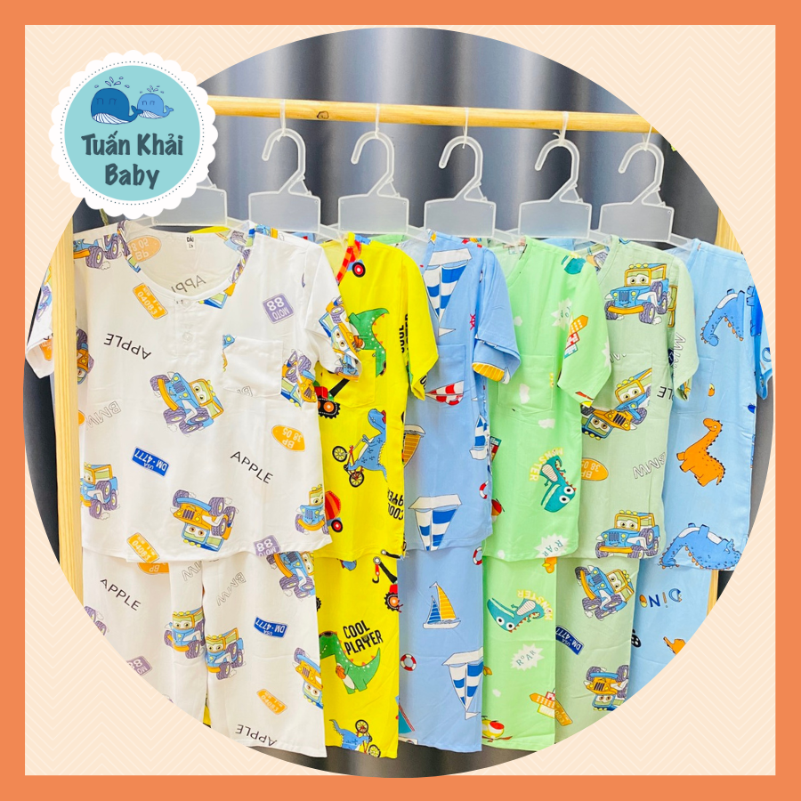 COMBO 5 Bộ Quần áo Tole lanh Bé Trai | Mẫu Tay Ngắn Quần Dài cài 2 nút trước |Size 2-12 cho bé 7-35kg| Chất vải tole lanh 2 da loại 1 mềm mịn mát cho bé trai| Hàng Việt Nam | Đồ bộ bé trai |quần áo trẻ em| Đồ tôn trẻ em